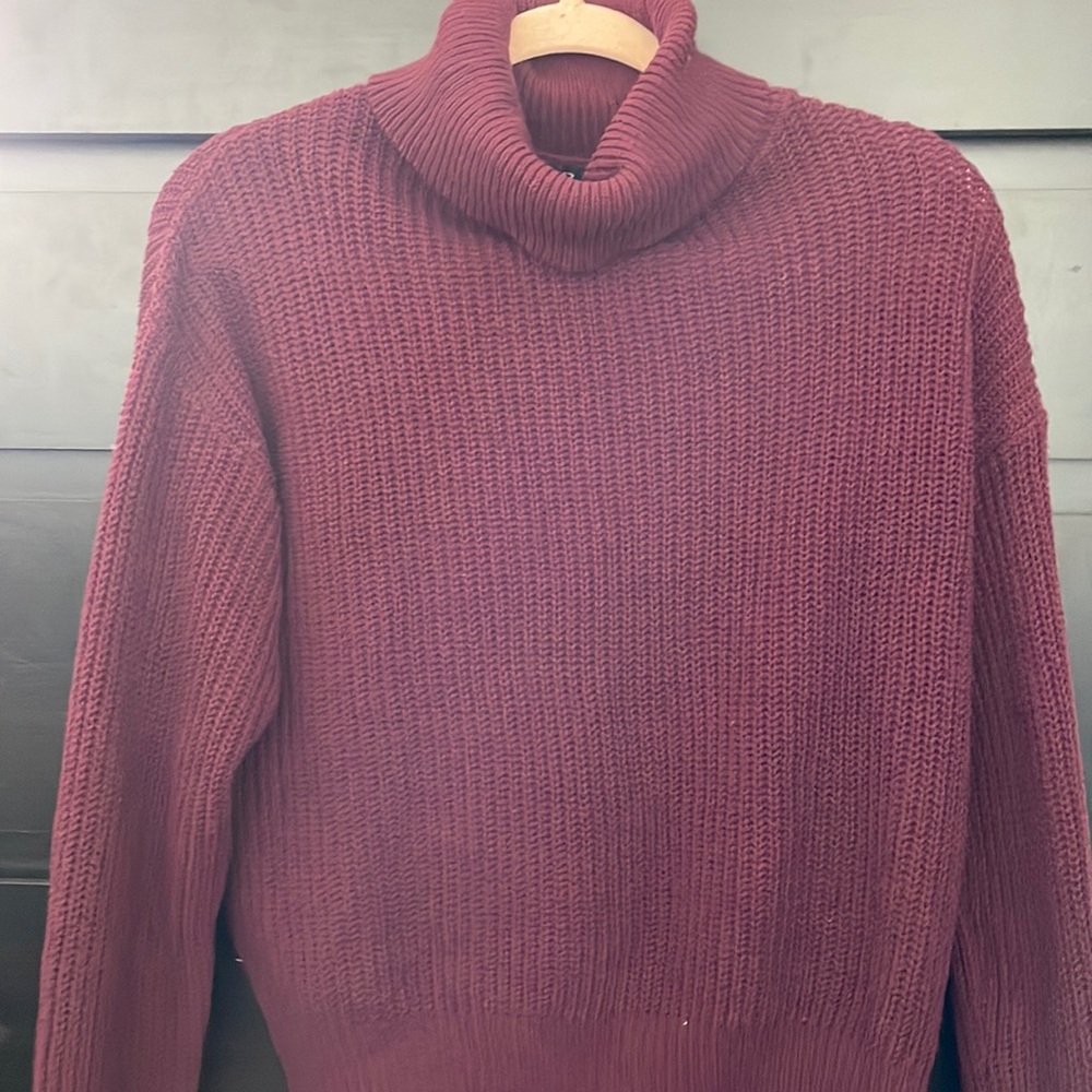 Red Turtleneck Sweater